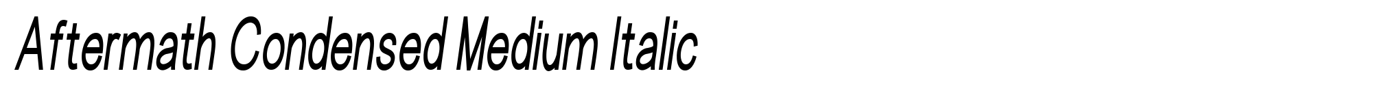 Aftermath Condensed Medium Italic image